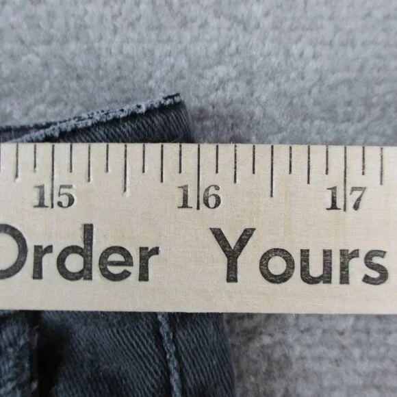 Armani Jeans Womens 32 Gray Denim Chino Slit Pockets Giorgi Comfort Fabric - Picture 15 of 16